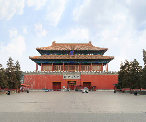 晴朗的北京故宫