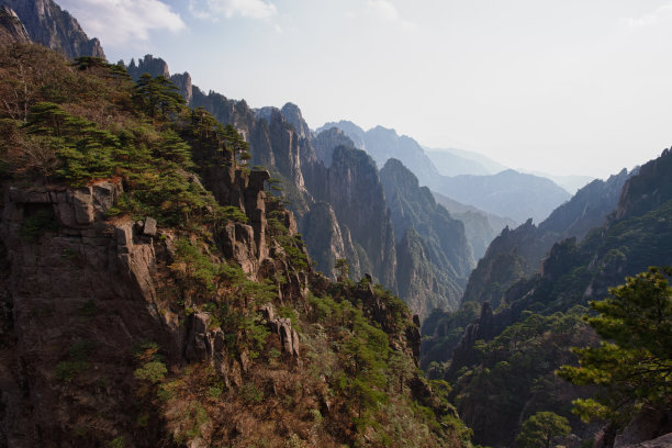 黄山地标印象天际线