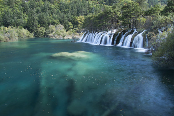 四川九寨沟秋冬景色