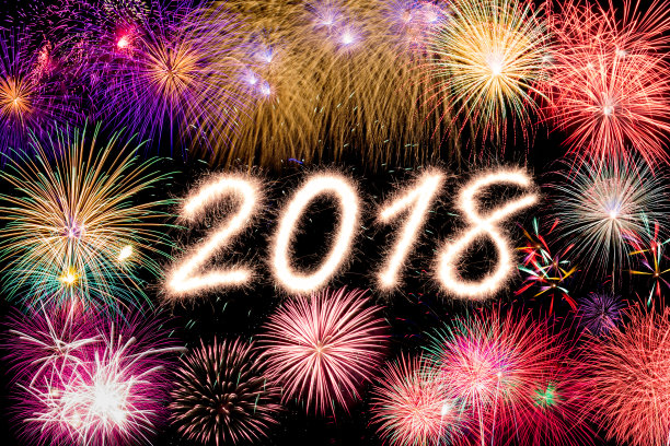 闪烁发光,新年前夕,闪亮