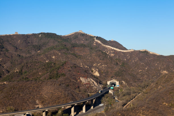 中国北京八达岭长城白天风光