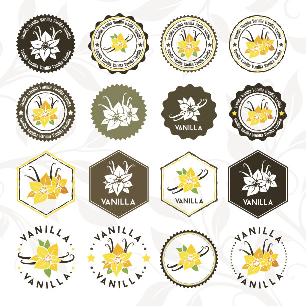 豆荚草药包装插画