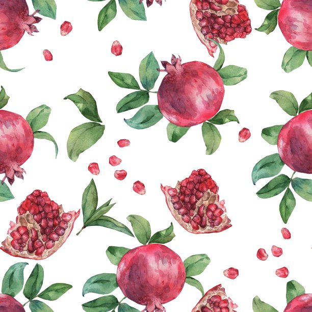 石榴包装插画