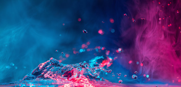 五彩斑斓的波浪