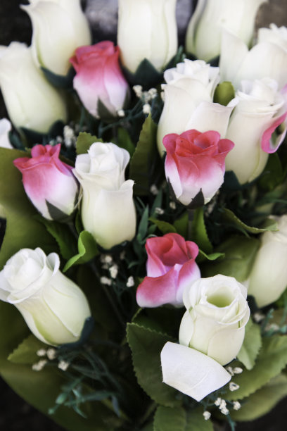 红色婚礼花艺素材