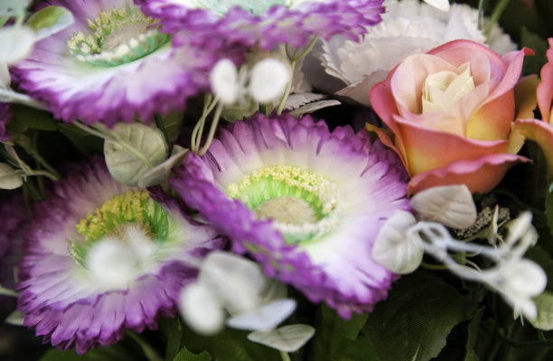 红色婚礼花艺素材