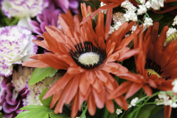 红色婚礼花艺素材