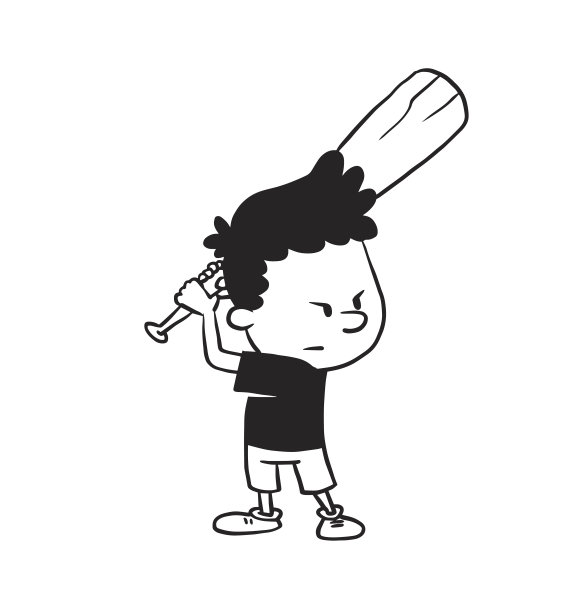 儿童卡通棒球