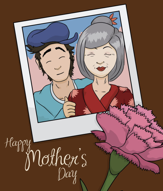 中式优雅女性插画海报