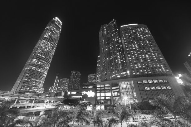 建筑,夜晚,城市