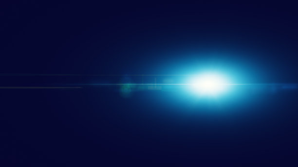 蓝色动感飘逸线条背景图