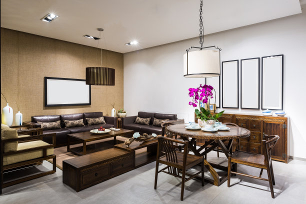 中式客厅效果图