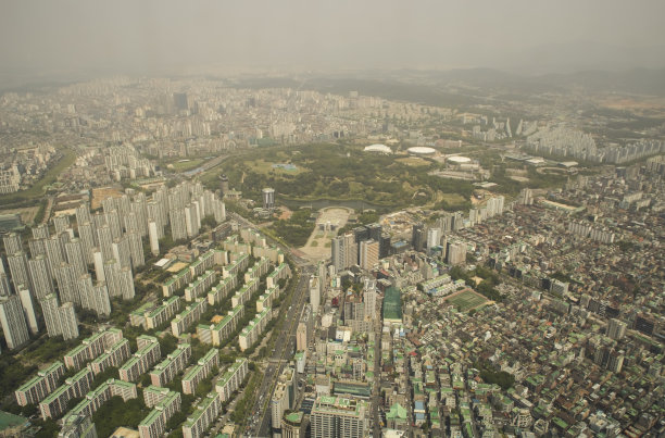 首尔市区俯瞰