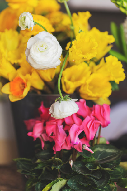 红色婚礼花艺素材