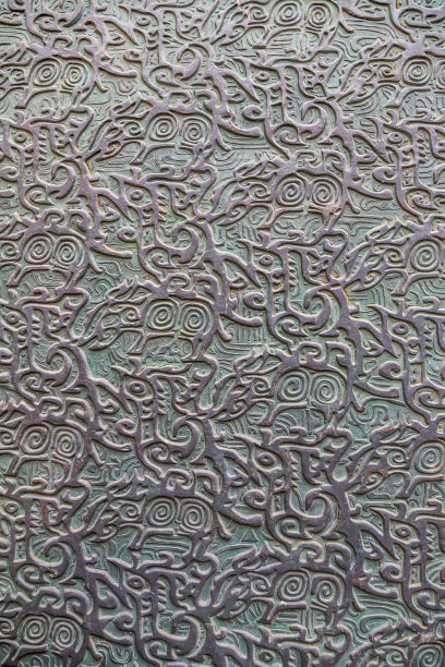 雕塑花纹