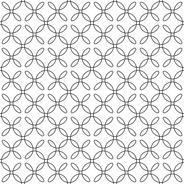 绚丽几何花纹无缝图案