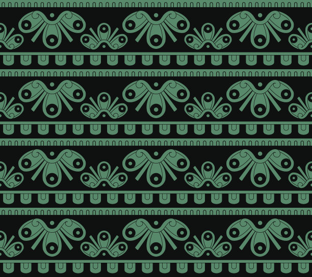 精美圆形花纹图案素材