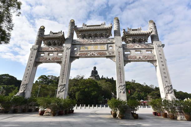 宝莲禅寺 大屿山风光