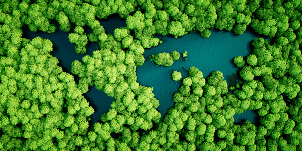 绿色湖泊
