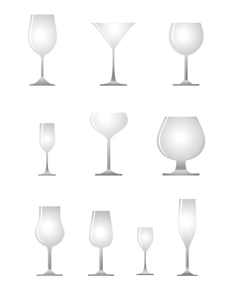 餐具,葡萄酒,白兰地酒杯