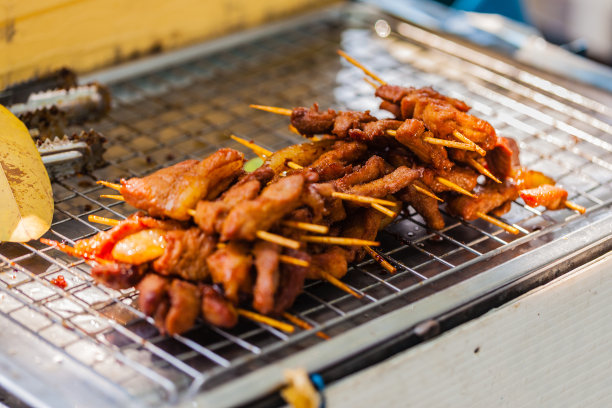 马来沙爹串烧牛肉