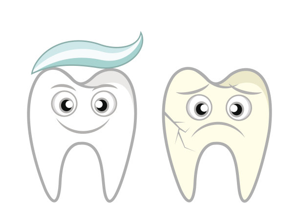 牙科医院标志牙齿美白