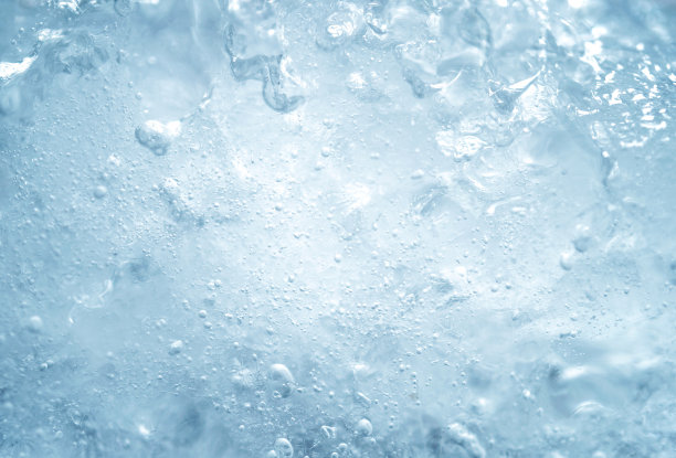 蓝色冰面纹理背景图