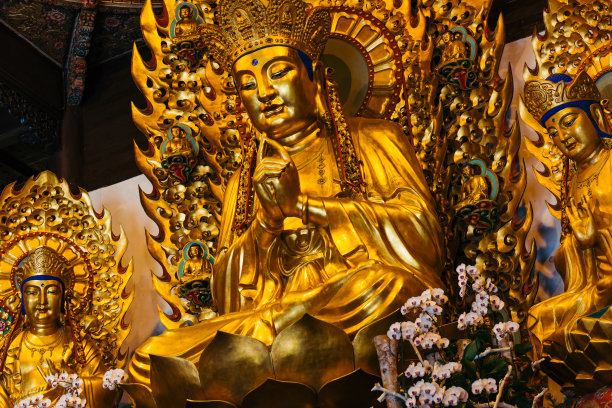 鎏金弥勒佛像