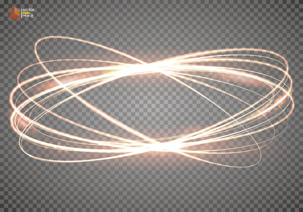 粒子旋转线条发光特效