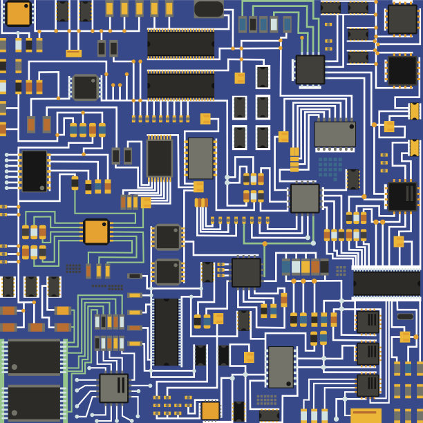 矢量科技电路板科技线条背景