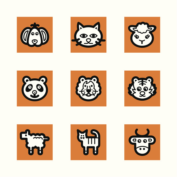 野生猫科动物,无人,绘画插图