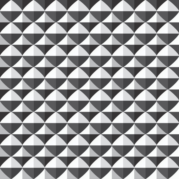 现代简约黑白建筑抽象几何装饰画