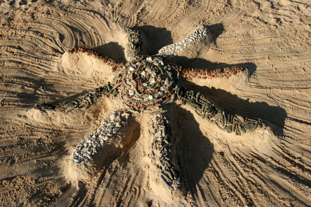 海岸海星雕塑