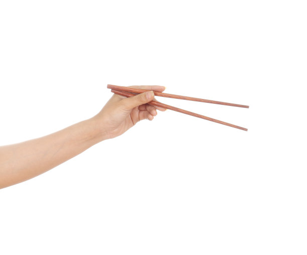 用筷子的手
