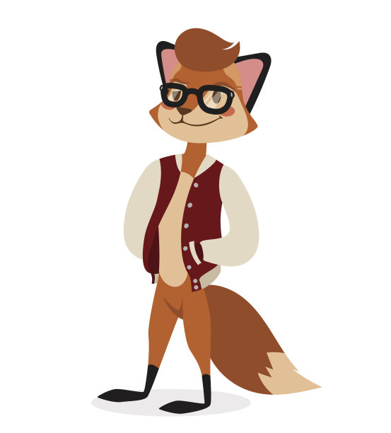 戴眼镜的狐狸
