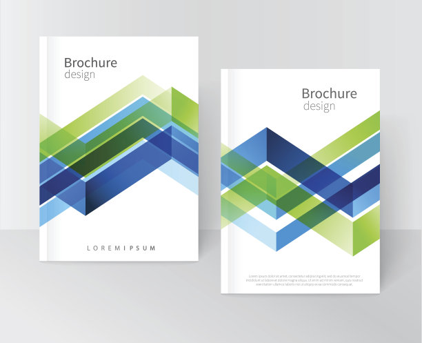 蓝色宣传册封面