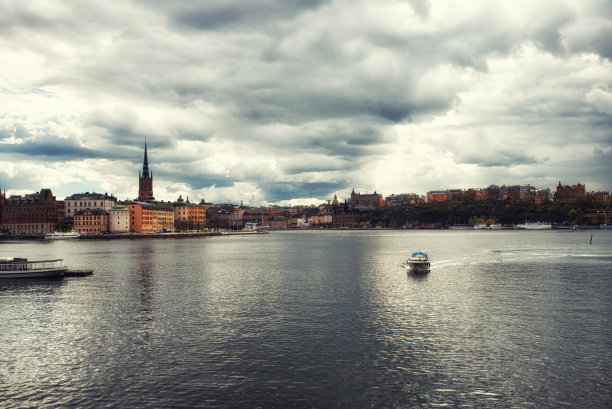 斯德哥尔摩运河风景