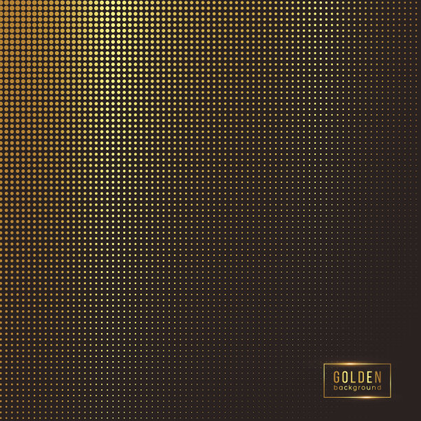 金色抽象格子纹