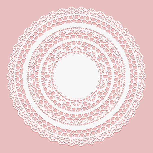 精美复古圆形花纹图案