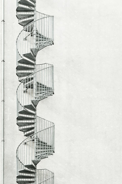 旋转楼梯墙面