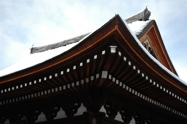 冬天,雪,佛教
