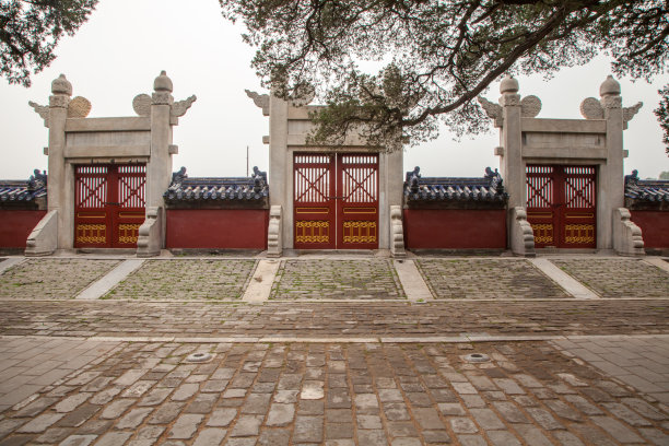 中国传统庭院大门