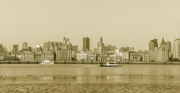 旧上海黑白照片