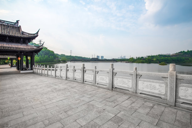 宫廷园林亭台楼阁拱桥