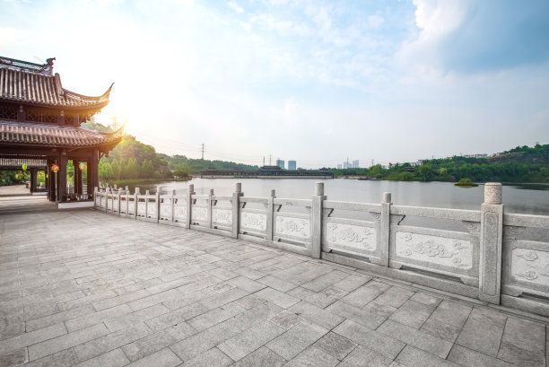 宫廷园林亭台楼阁拱桥