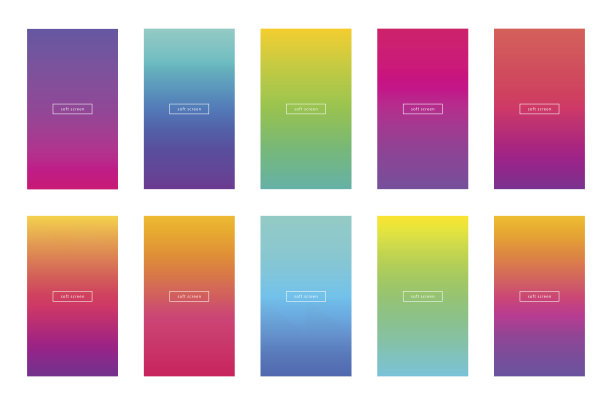 红蓝渐变科技背景