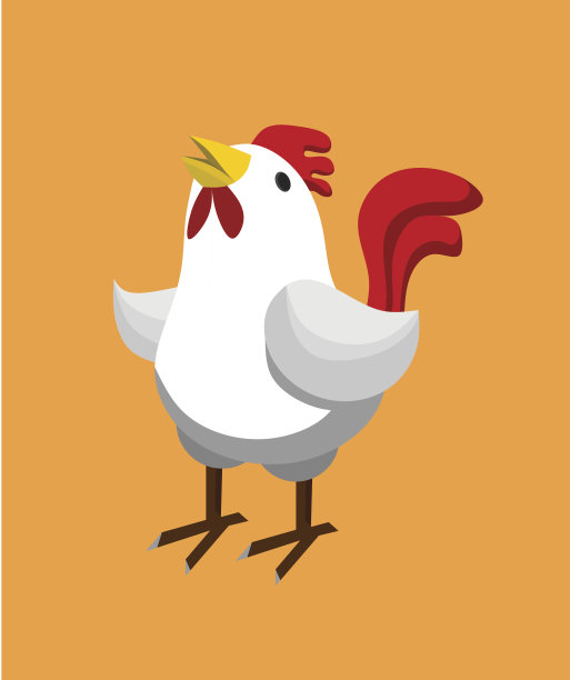 红公鸡logo