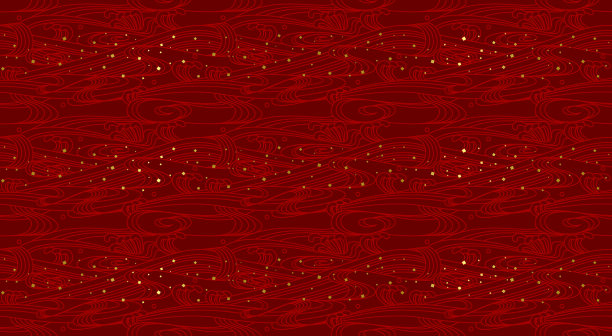 红底无缝图案