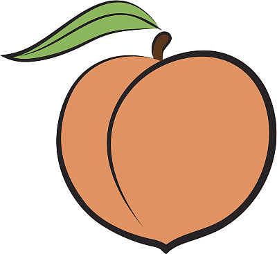 水蜜桃插画素材