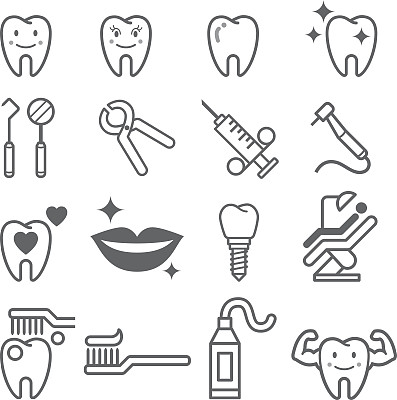 牙齿牙医口腔标志